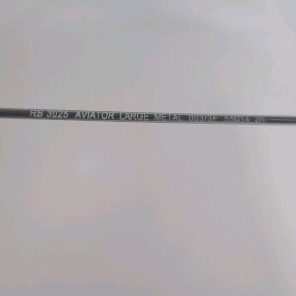 Ray Ban Aviator Silver 3025 003/3F Blue Gradient Sunglasses Italy 55014 2N - Picture 5 of 16